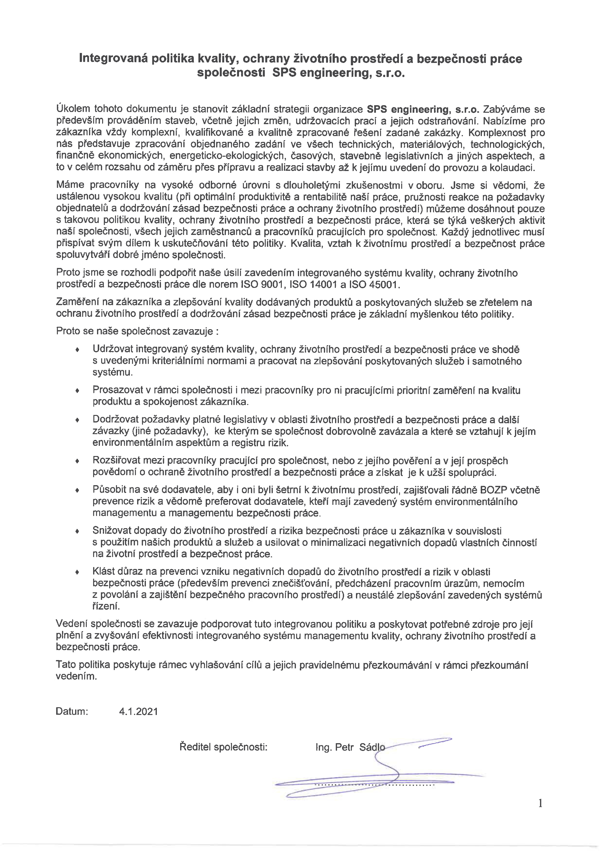 SPS engineering Certifikace 4